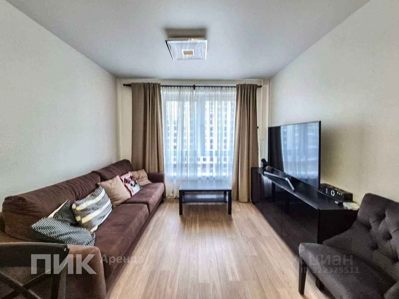 1-комнатная квартира, 36,3 м²