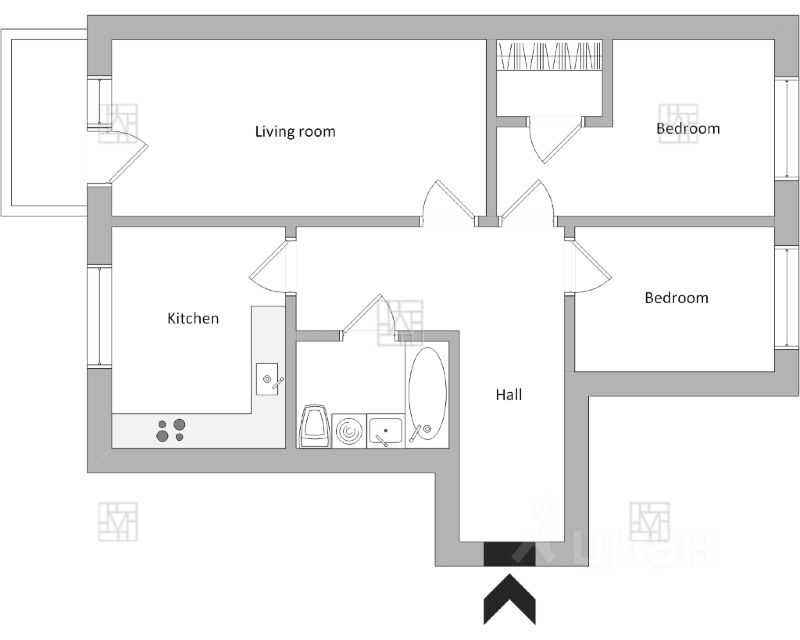 3-комнатная квартира, 80 м² — фотография 2