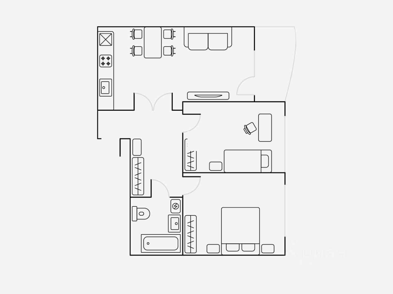 3-комнатная квартира, 69 м² — фотография 2