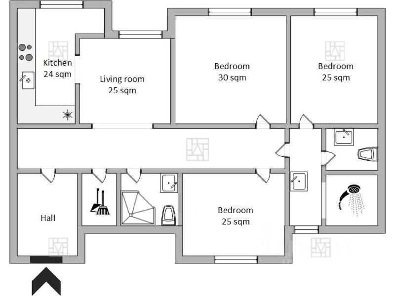 4-комнатная квартира, 200 м² — фотография 2