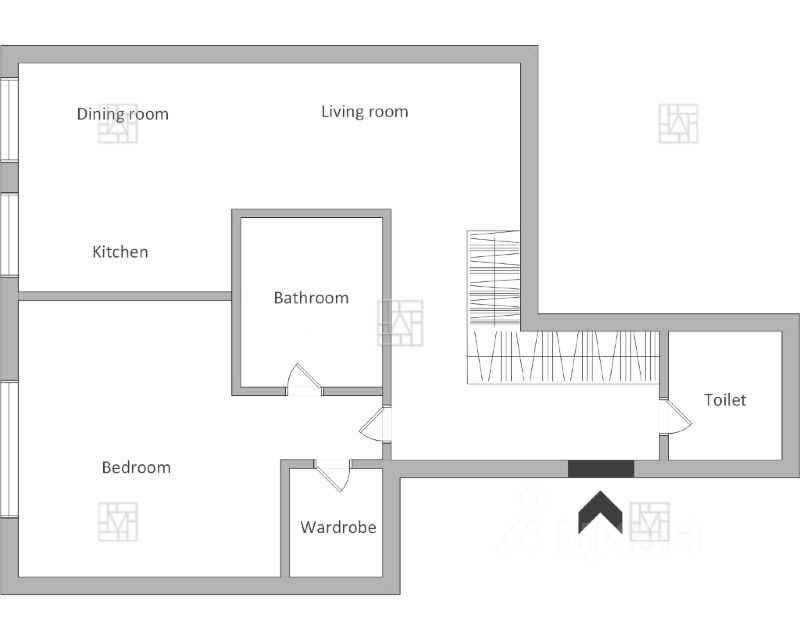 2-комнатная квартира, 70 м² — фотография 2