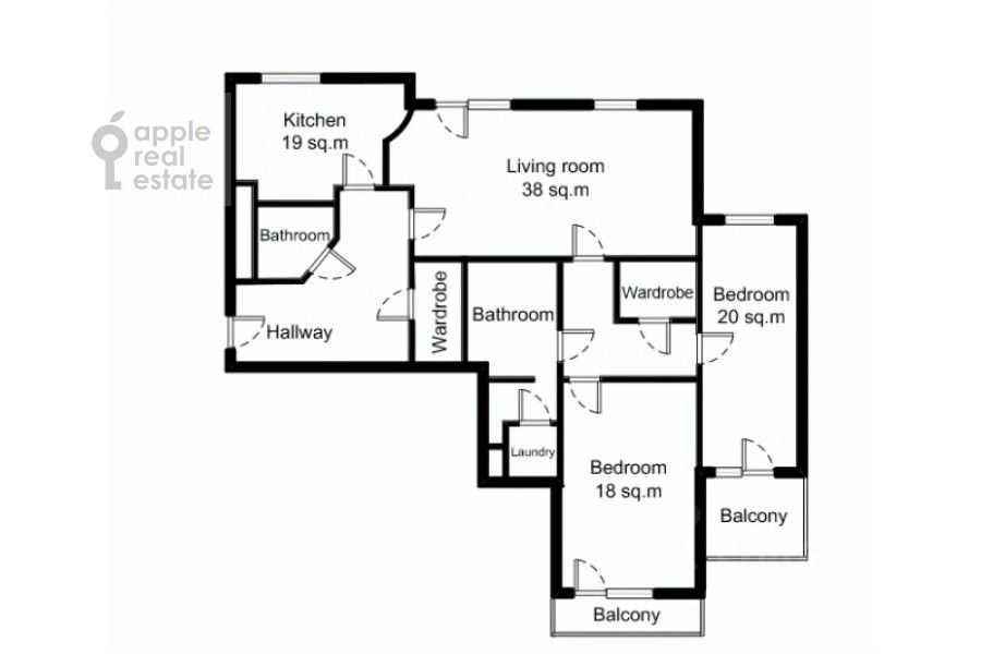3-комнатная квартира, 150 м² — фотография 2