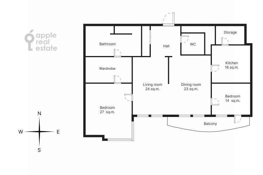 3-комнатная квартира, 185 м² — фотография 2