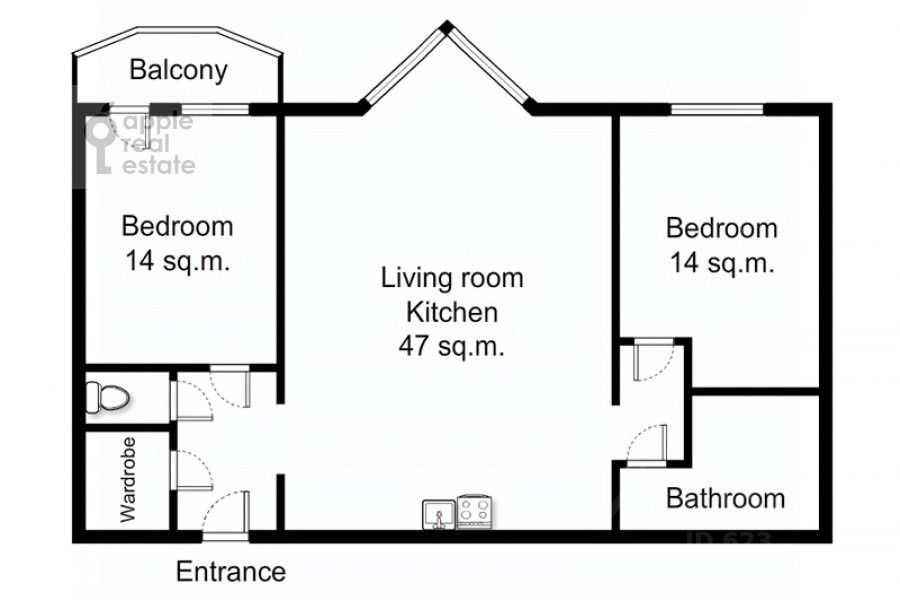 3-комнатная квартира, 100 м² — фотография 2