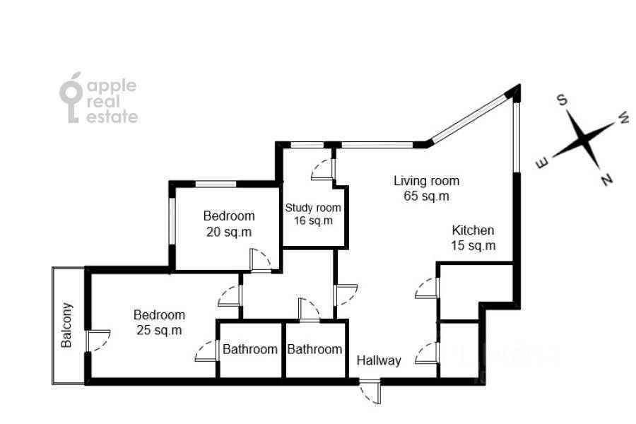 4-комнатная квартира, 178 м² — фотография 2