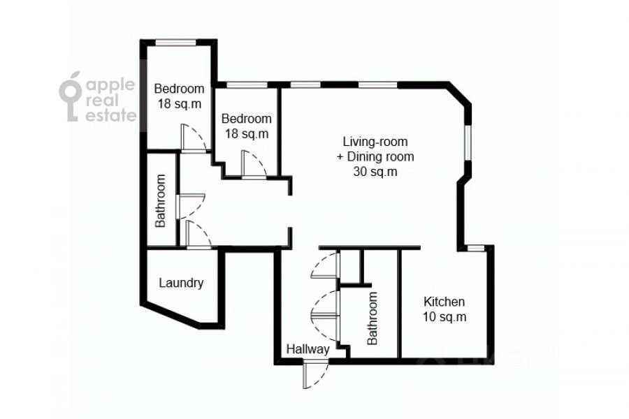 3-комнатная квартира, 115 м² — фотография 2