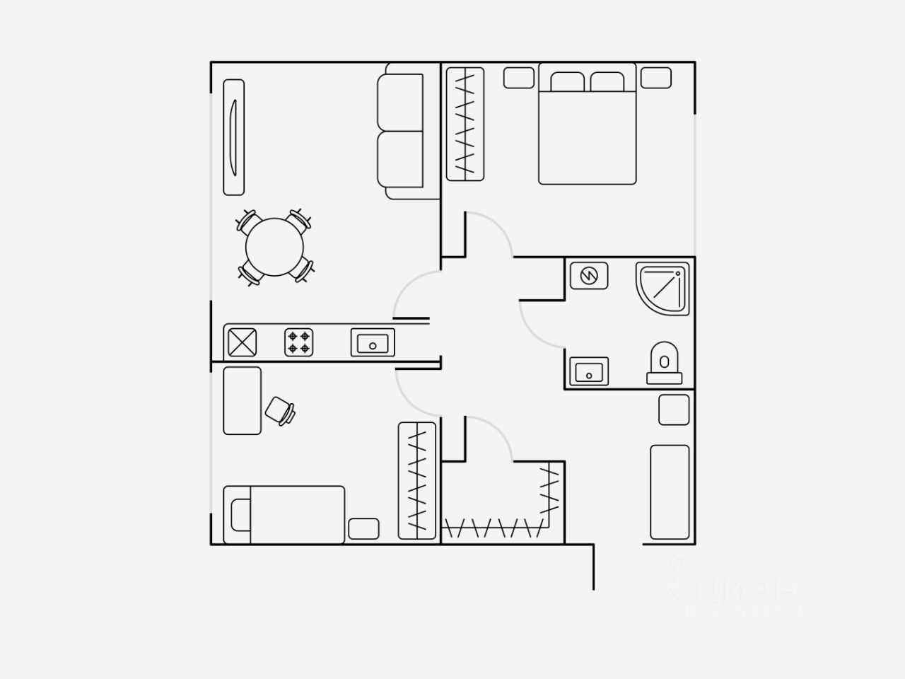 3-комнатная квартира, 65 м² — фотография 2