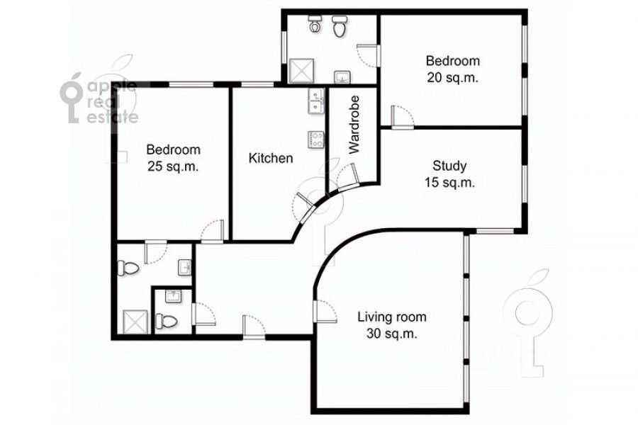 4-комнатная квартира, 180 м² — фотография 2