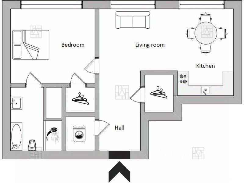 2-комнатная квартира, 61 м² — фотография 2