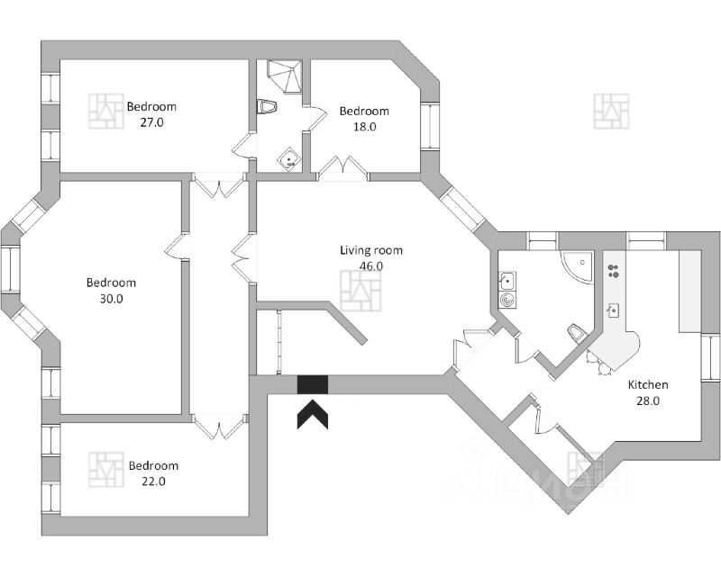 5-комнатная квартира, 190 м² — фотография 2