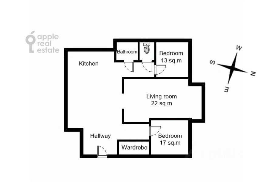 3-комнатная квартира, 76 м² — фотография 2