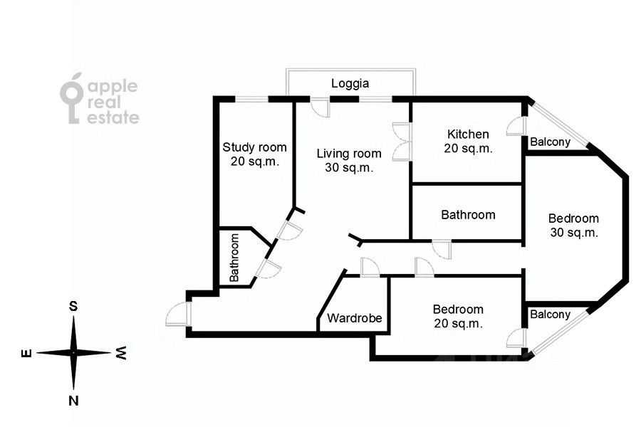4-комнатная квартира, 153 м² — фотография 2