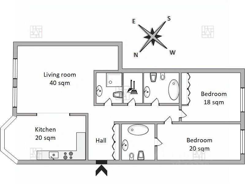 3-комнатная квартира, 150 м² — фотография 2