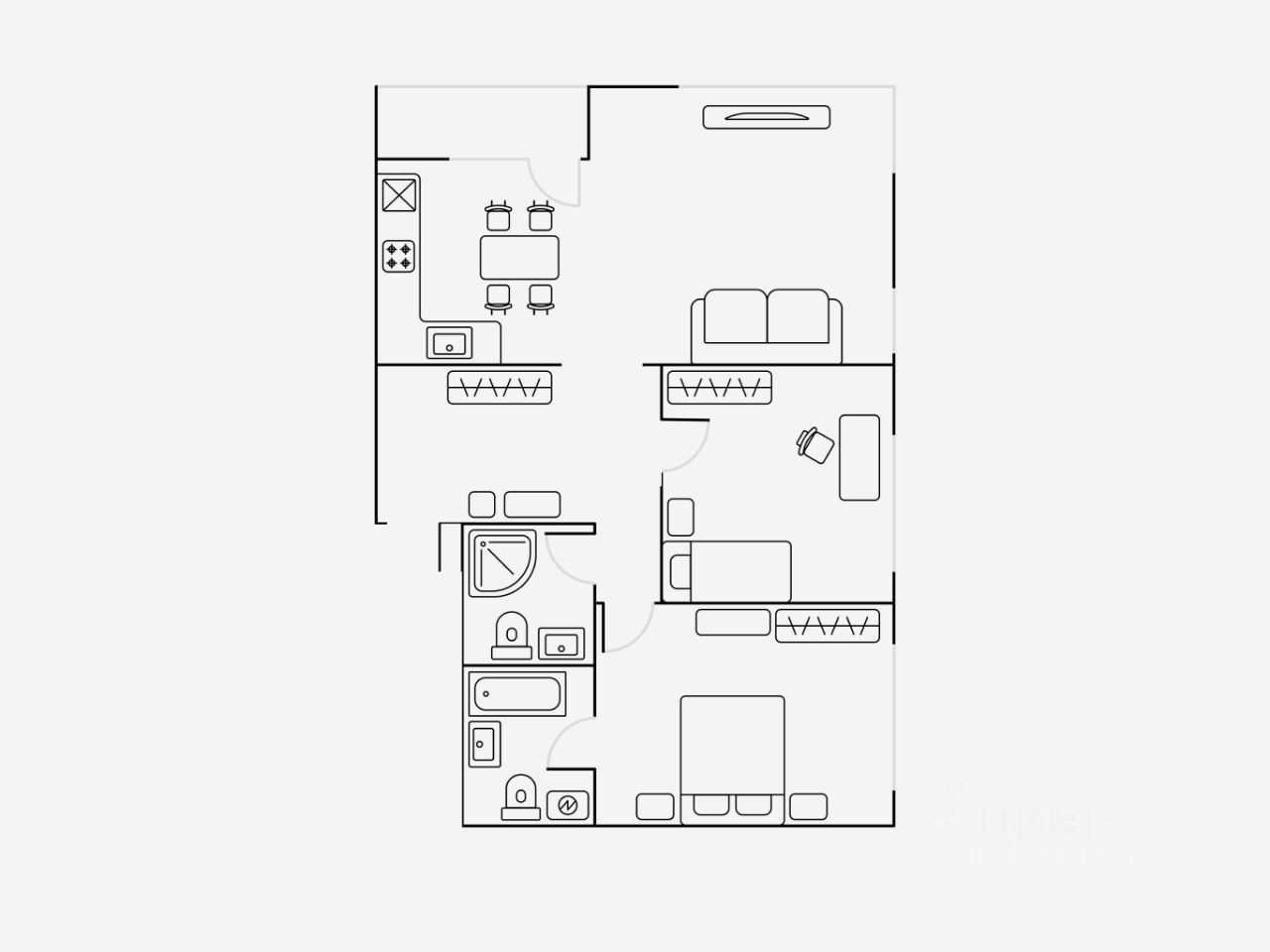 3-комнатная квартира, 85 м² — фотография 2