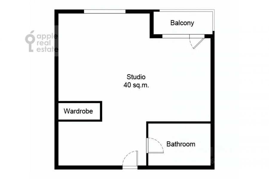 1-комнатная квартира, 40 м² — фотография 2