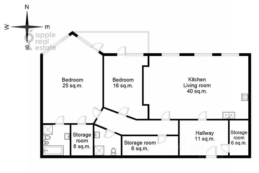 3-комнатная квартира, 144 м² — фотография 2