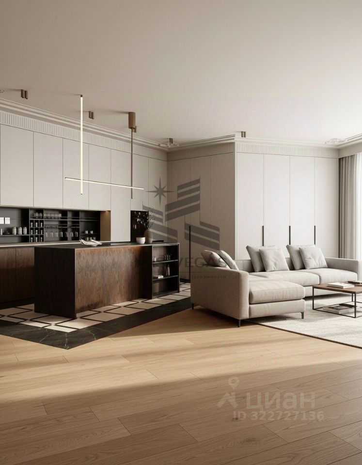 4-комнатная квартира, 134 м²