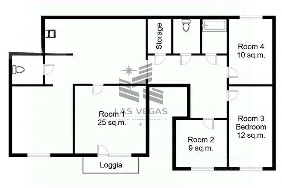 4-комнатная квартира, 98 м² — фотография 2