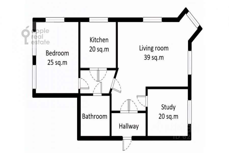 3-комнатная квартира, 128 м² — фотография 2