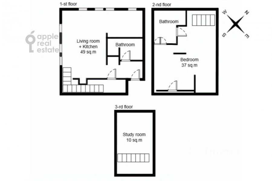 3-комнатная квартира, 96 м² — фотография 2