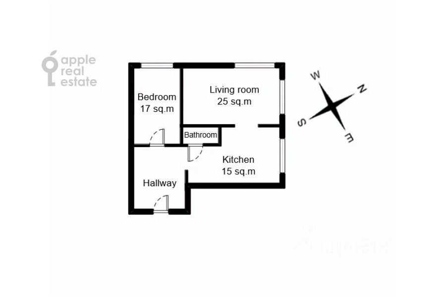 2-комнатная квартира, 68 м² — фотография 2