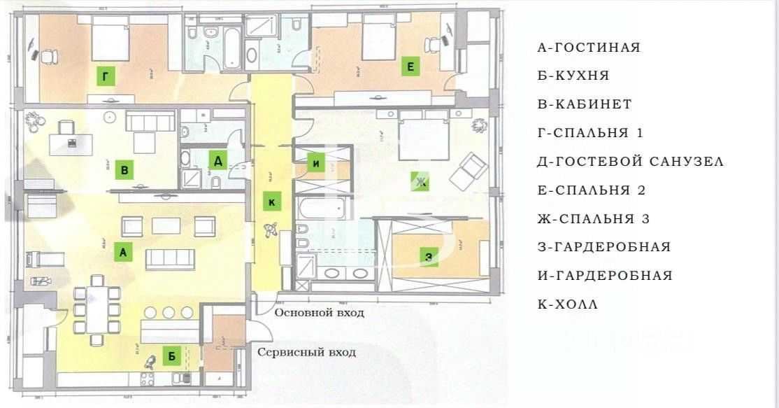 5-комнатная квартира, 234 м² — фотография 2