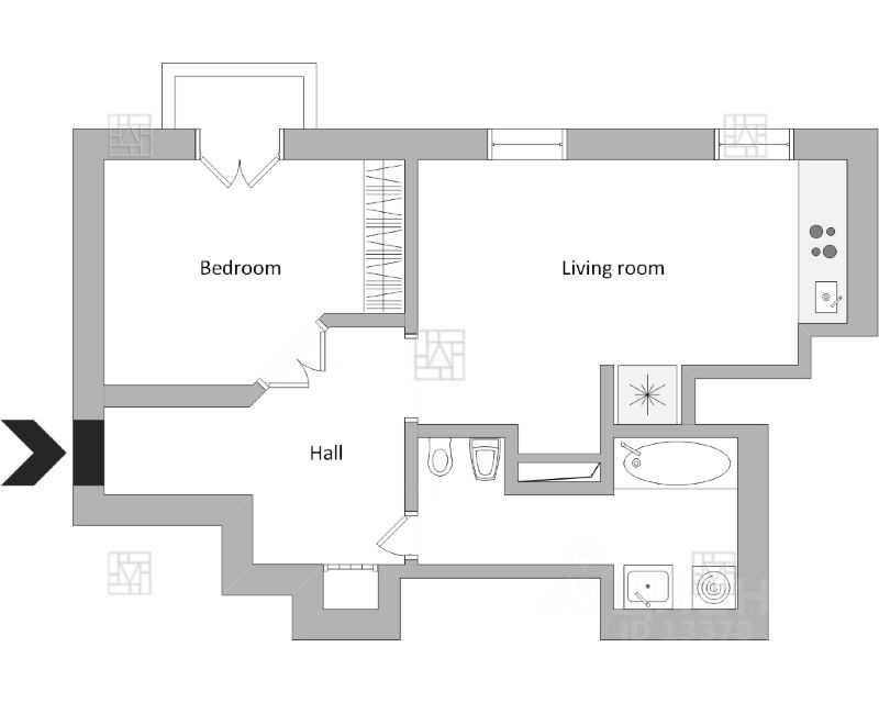 2-комнатная квартира, 65 м² — фотография 2