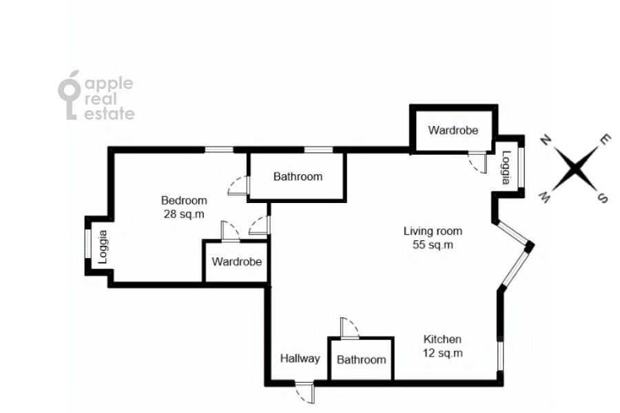 2-комнатная квартира, 135 м² — фотография 2