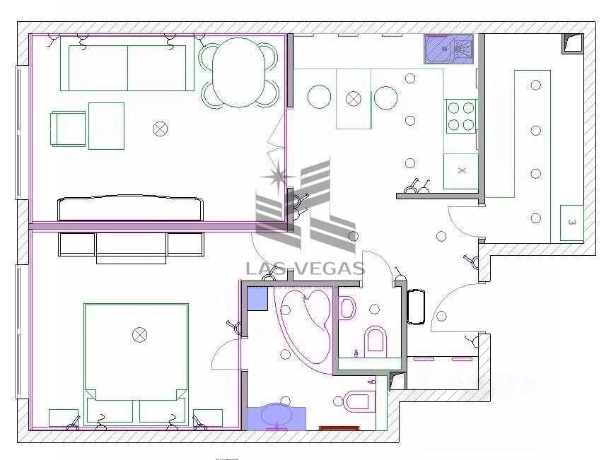 3-комнатная квартира, 58,1 м² — фотография 2