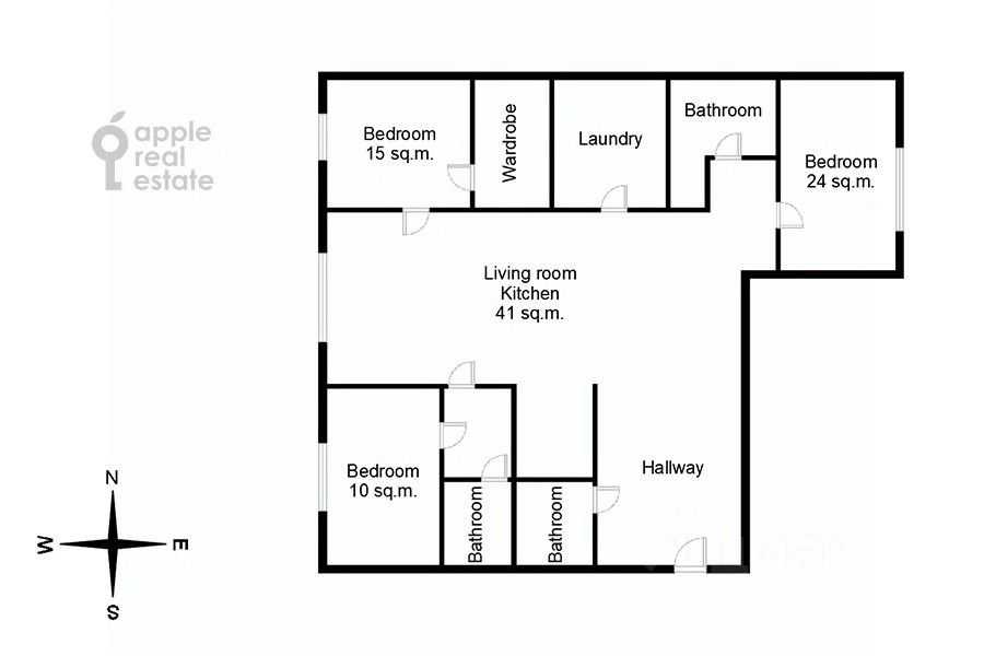 4-комнатная квартира, 135 м² — фотография 2