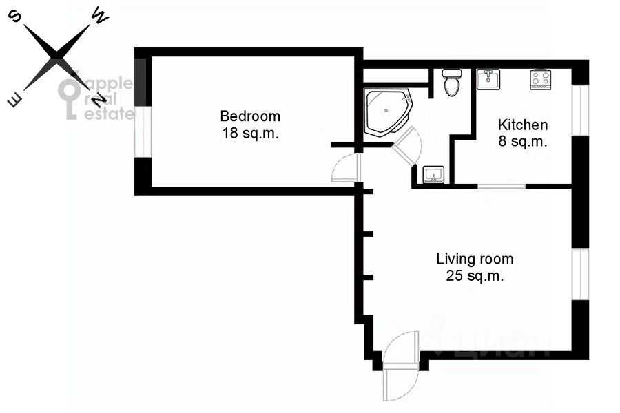 2-комнатная квартира, 60 м² — фотография 2