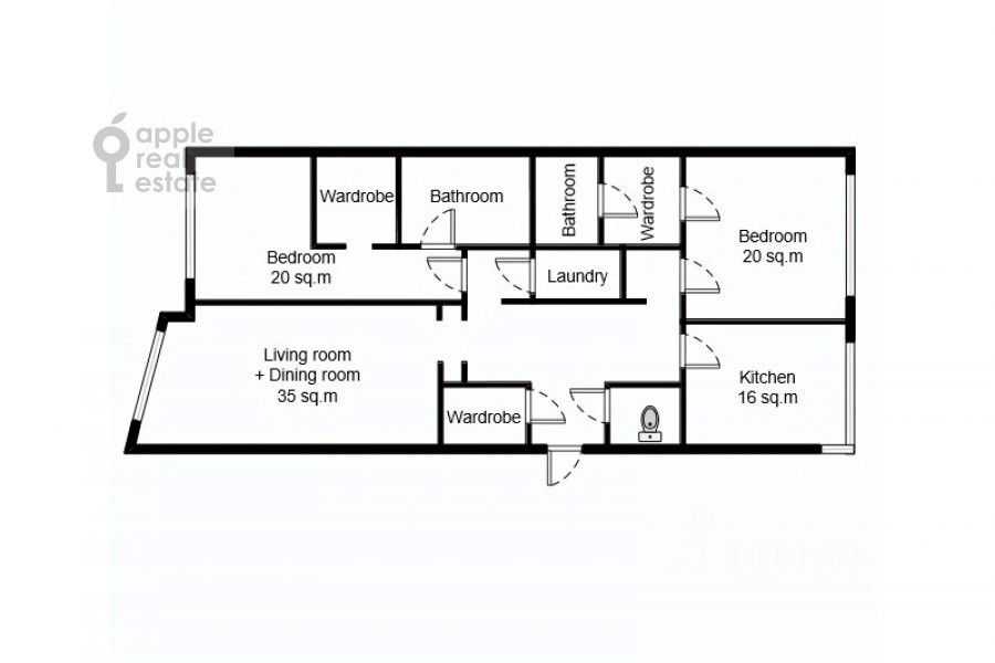 3-комнатная квартира, 140 м² — фотография 2