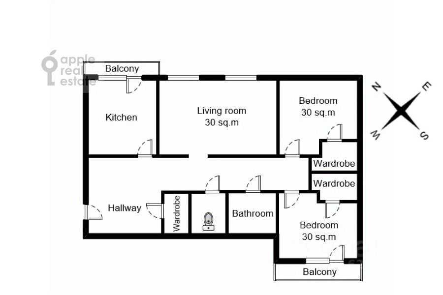 3-комнатная квартира, 136 м² — фотография 2