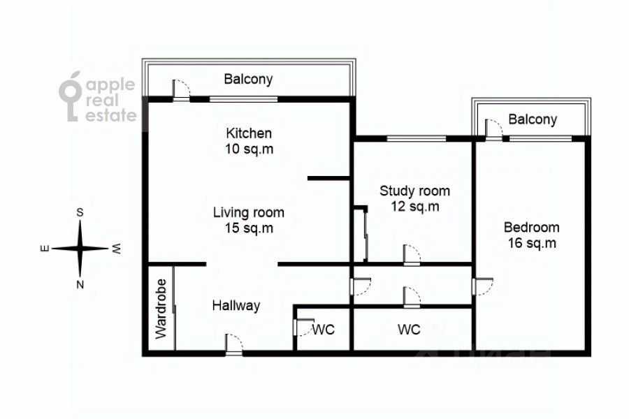 3-комнатная квартира, 80 м² — фотография 2