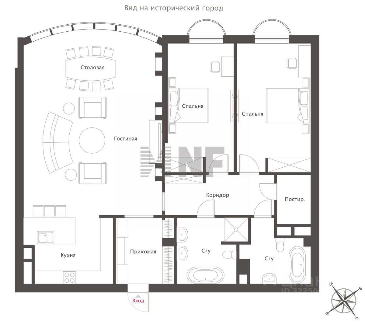3-комнатная квартира, 135 м² — фотография 2