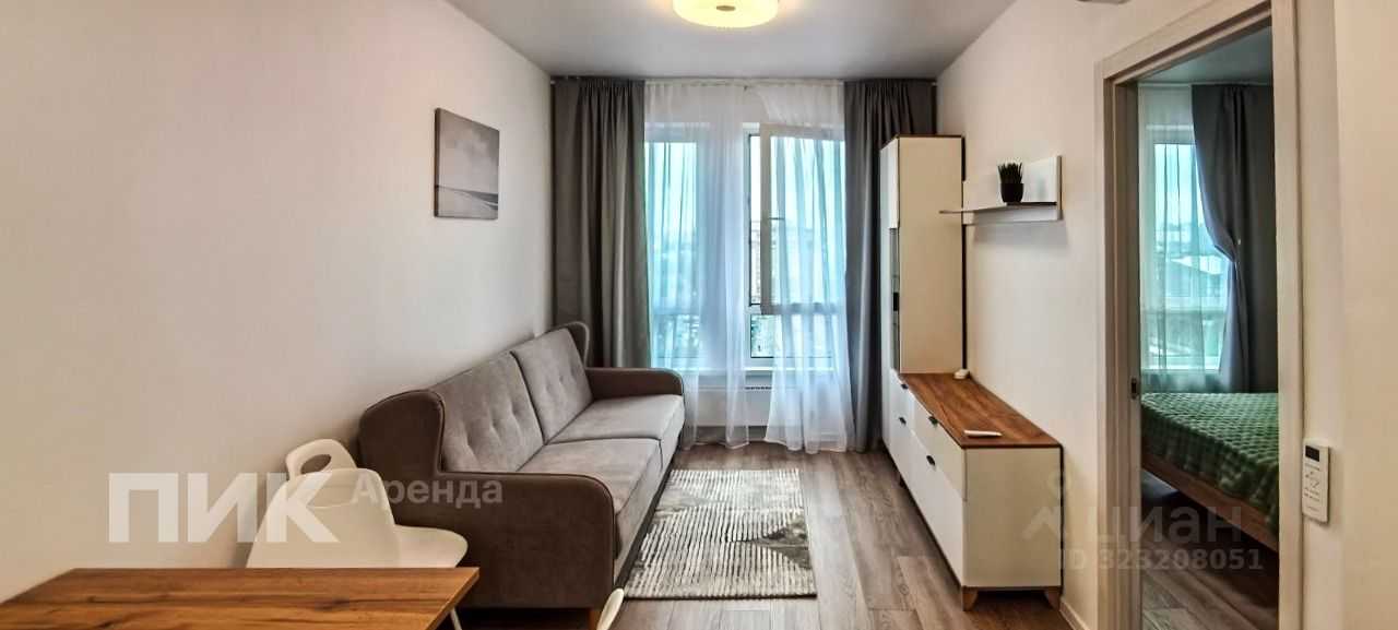 1-комнатная квартира, 33,8 м²