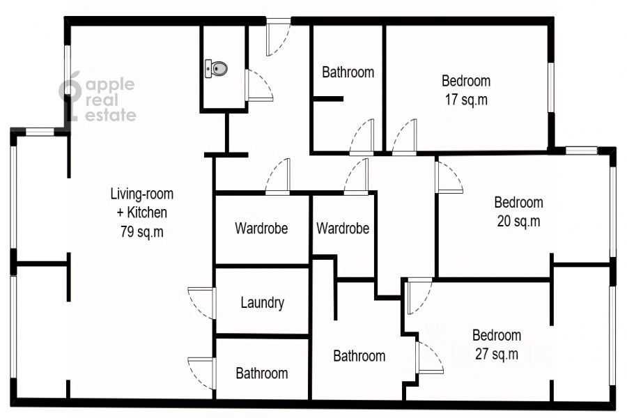 4-комнатная квартира, 189,7 м² — фотография 2