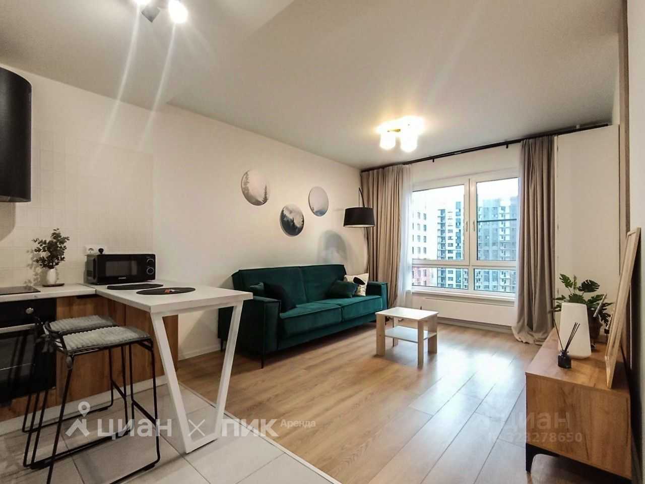 1-комнатная квартира, 39,6 м² — фотография 2