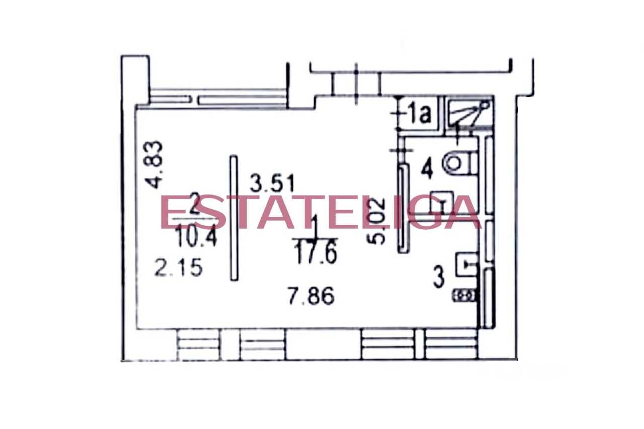 1-комнатная квартира, 40 м² — фотография 2