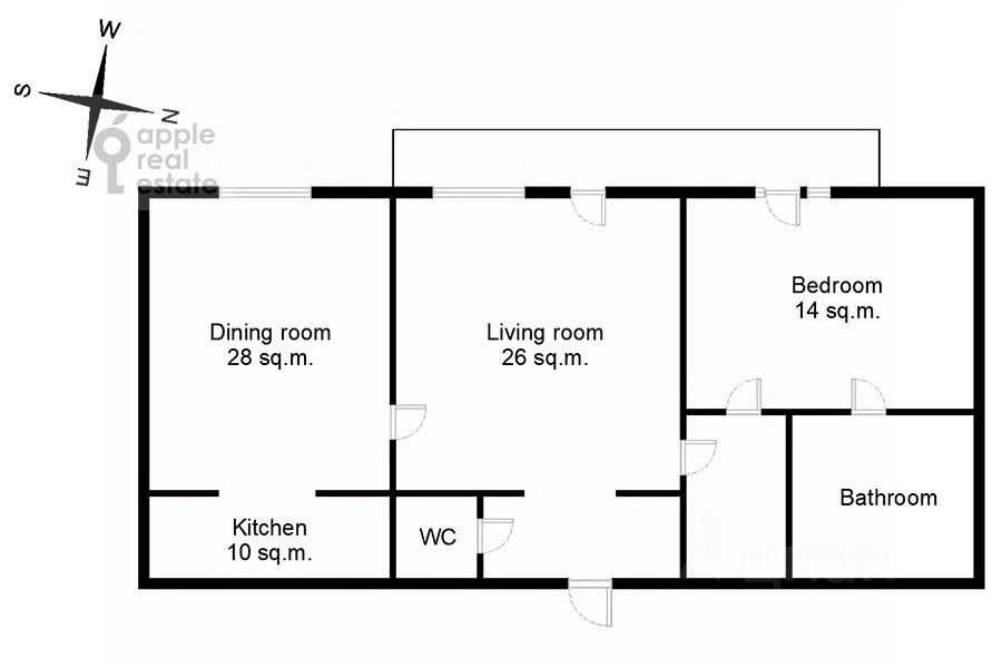 3-комнатная квартира, 85 м² — фотография 2