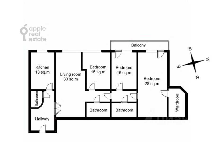 4-комнатная квартира, 140 м² — фотография 2