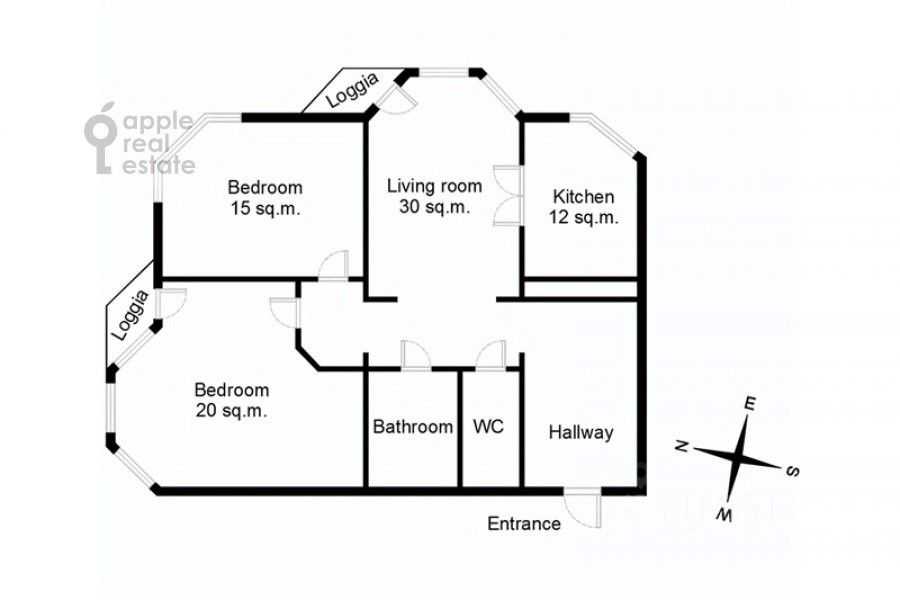 3-комнатная квартира, 102 м² — фотография 2