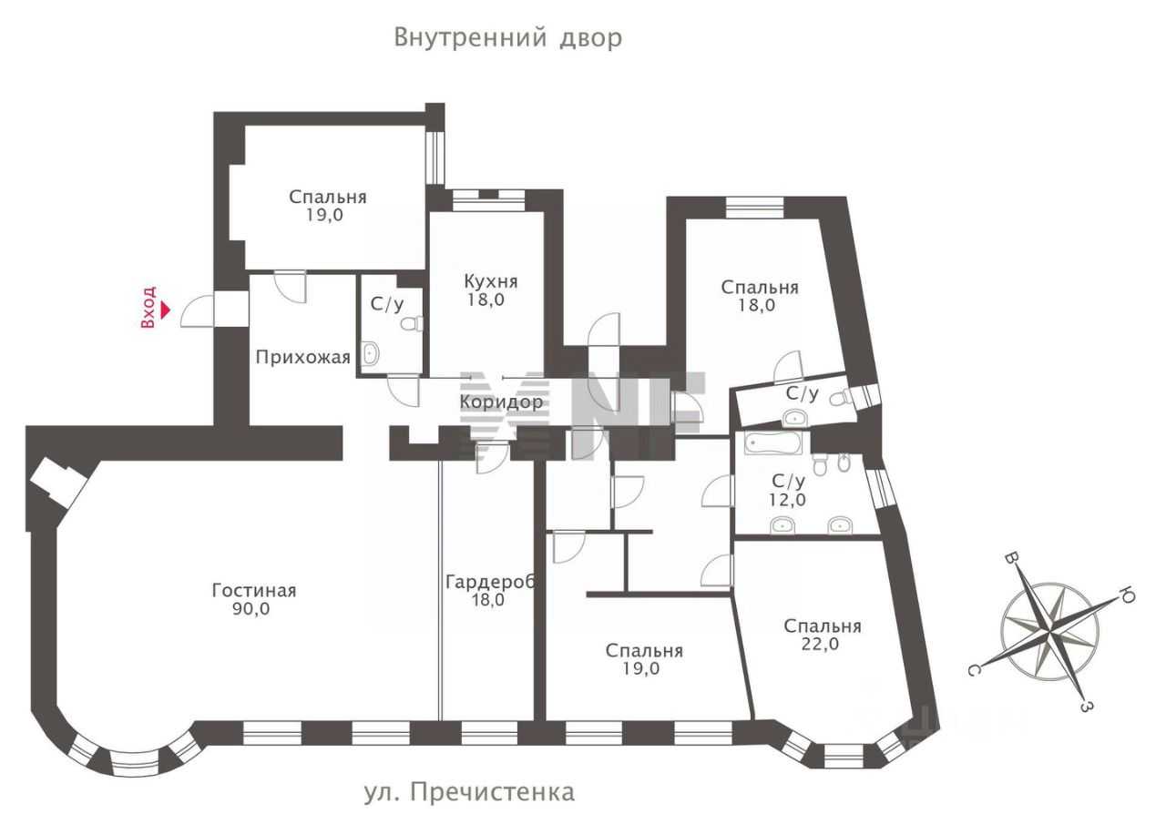5-комнатная квартира, 245 м² — фотография 2