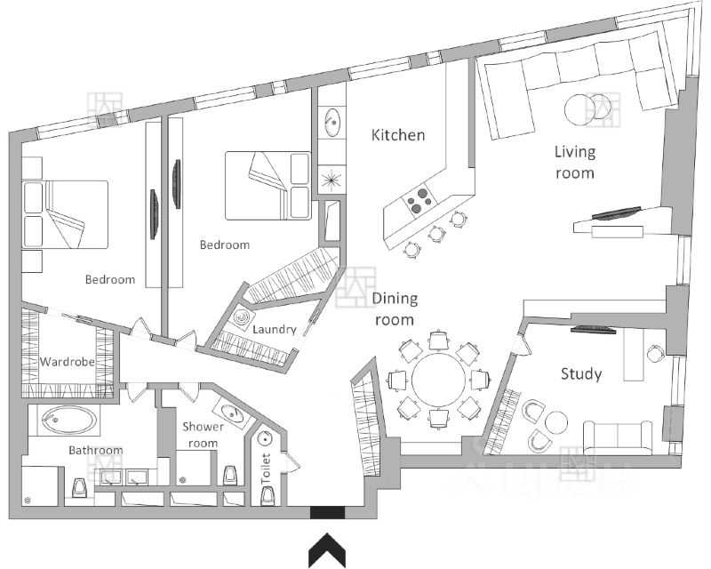 4-комнатная квартира, 210 м² — фотография 2