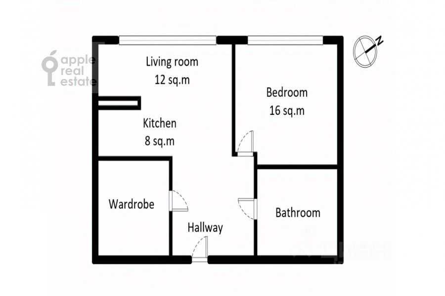 2-комнатная квартира, 47 м² — фотография 2