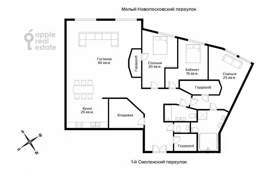 4-комнатная квартира, 210 м² — фотография 2