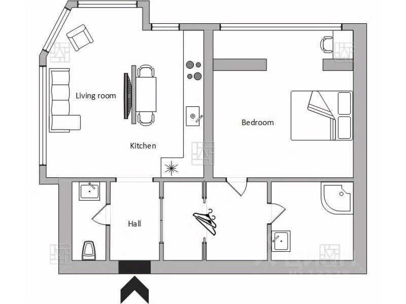 2-комнатная квартира, 85 м² — фотография 2