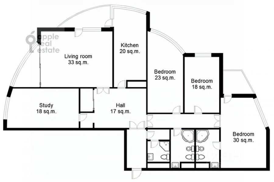 5-комнатная квартира, 211 м² — фотография 2