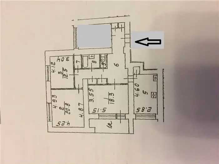 3-комнатная квартира, 95 м²