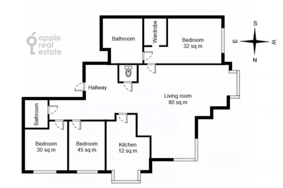 4-комнатная квартира, 219 м² — фотография 2